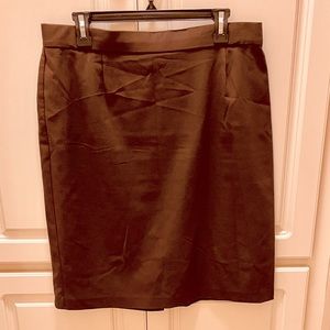 ‼️Clear Out‼️ Sexy Chocolate Brown A-line Skirt with back split.
